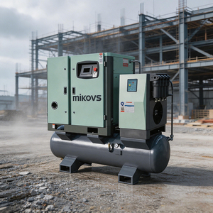 Compresor de Aire de Tornillo Silencioso Todo en Uno MIKOVS de 7.5kW 10HP 11kW 15HP con Secador de Aire - Product Image 6