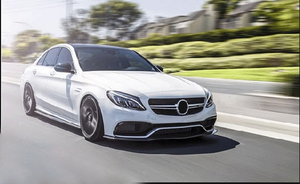 Fiber De carbone W205 C63 Lèvre de Pare-chocs Avant De Voiture pour <span class=keywords><strong>Mercedes</strong></span> Benz C63 AMG Berline 4 Portes 15-18 - Product Image 3
