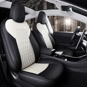 Factory Direct All-round Customized Genuine Leather Car Seat Covers for Tesla Model 3/Model Y/Model S/Model X