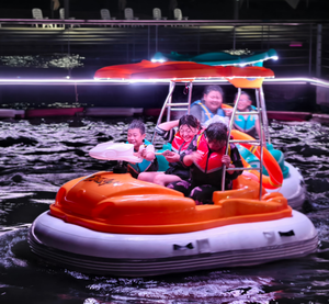 Electric Bumper Boat for Party Cruise and School/Home Use Metal Construction with Battery for Lake/<strong>Sea</strong> Play Three <strong>People</strong> - Product Image 4