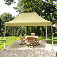 Tente de stand d'exposition pliable double Oxford imperméable pour publicité extérieure, auvent à quatre coins, parasol pour activités commerciales et événements.