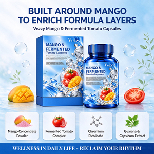Cápsulas de Tomate Fermentado con Mango, Mezcla Botánica para el Metabolismo y Bienestar, Suplemento para el Cuidado Diario de Adultos, Venta al Por Mayor OEM/ODM - Product Image 3