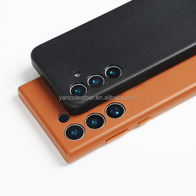 2026 New Product Mobile Phone Cases Genuine Leather Phone case Custom Leather Phone case for Samsung Galaxy S25 S26 S24 S23