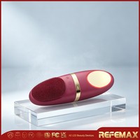 Brosse nettoyante pour le visage Sonic Luxury, poils en silicone doux et respectueux de la peau, étanche, nettoyeur facial électrique, soin de la peau UK Spa