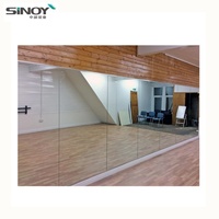 Miroirs de gym et miroirs de salle de danse modernes sans cadre, grand format, pas chers, fabriqués en Chine