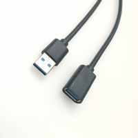 Câble d'extension USB 3.0 5 Gbit/s haute vitesse mâle-femelle 1,8 m blindage tressé gaine PVC conducteur en cuivre pur pour données informatiques