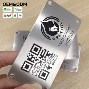 <span class=keywords><strong>Code</strong></span> QR en acier inoxydable pour identification longue portée, résistant aux basses températures, anti-décoloration, inviolable, pour actifs industriels - Product Image 4