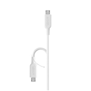 Anker 3 In 1 Universal Fast Charging Cable Usb C Lightning Micro Usb 3a Max Power 5v White Pur Material - Product Image 2