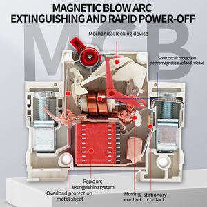 Фотоэлектрический выключатель постоянного тока mcb воздушный выключатель DZ47-125DC 2P125A протектор батареи 500V 1000V Solar - Product Image 5