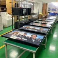 Pantalla Táctil Comercial de 43, 49 y 55 Pulgadas, Señalización Digital LCD de Alta Definición Montada en la Pared, Equipada con Sistema Android