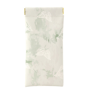 Portable <b>Sunglasses</b> <b>Case</b> Rectangle Soft Leather Print Design Eyeglasses Storage Bag Summer 2024 - Product Image 3