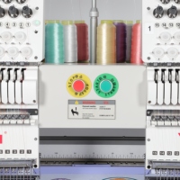2024 nouvelle Machine à broder automatique à deux têtes de style 400*500mm avec Machine à broder industrielle à aiguilles multiples