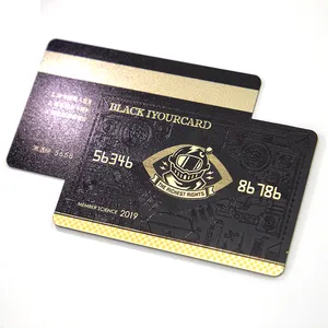 Custom High-end Black Plastic VIP Membership ID Business Card