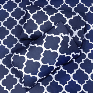 High Quality <b>Fitted</b> Bed <b>Sheet</b> Set Queen Size 100% Polyester 1800TC <b>Printed</b> OEKO-TEX Certified - Product Image 4