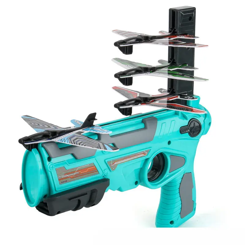 TCXW02208 vendita calda 2022 vendita calda combattimento aereo catapulta schiuma aereo lanciatore volante giocattolo aliante pistola volante giocattolo giochi all'aperto