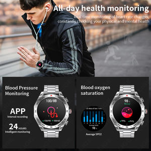 利格BW0721 TWS耳塞智能手表二合一地磁罗盘智能手表带耳塞音乐播放器耳机安卓IOS - Product Image 6