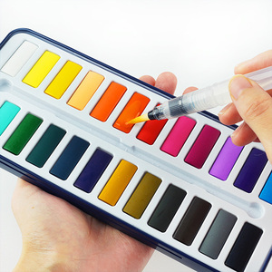 pigmento solido acquerello Set di colori ad acquerello pennelli Kit per la scuola di artigianato fatto da te - Product Image 1