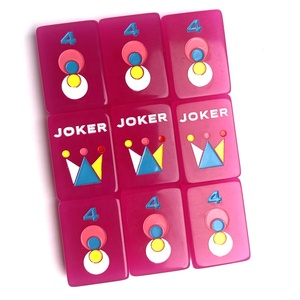 160 Acrylic <span class=keywords><strong>mahjong</strong></span> gạch hoa hồng đỏ bốn người chơi Mạt chược trong kho có thể chấp nhận tùy biến - Product Image 4