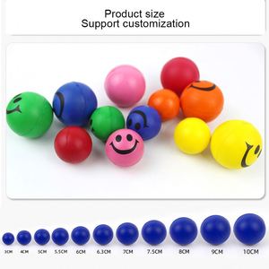 Jouets anti-stress en mousse PU ronde, impression couleur, logo personnalisé, cadeaux promotionnels durables, réduction de la pression - Product Image 3