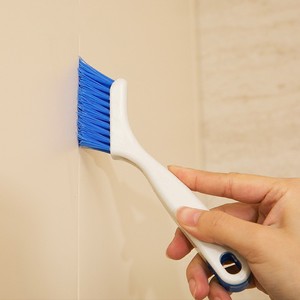 Crevice <b>Brush</b> Nylon Bristles Grip Handle For <b>Cleaning</b> Wall Corner Door Window Groove Kitchen Stove - Product Image 2