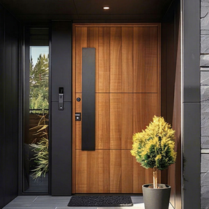 Sistema de Puerta de Balcón Pivotante sin Marco con Acristalamiento Exterior Moderno y Aleación de Aluminio para Villa - Product Image 1