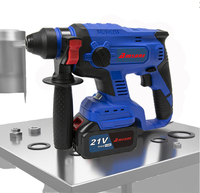 Marteau perforateur rotatif sans fil rechargeable 21V Lithium SDS Plus AMCHD5401 4-en-1 avec batterie 4.0Ah, perçage max. 28mm