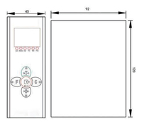 Instrument de contrôle de process LED à 6 chiffres SL550ATE, boîtier en acier inoxydable, double Ethernet/RS485 pour le contrôle de pesage et de dosage