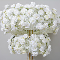 Reuzenrad Kunstbloemenarrangement Model 114 Nieuwe Stijl Tafeldecoratie Hortensia Rozen Decoratie Gemaakt in China