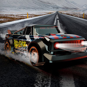 Voiture RC de drift 4x4 40 km/h, camion tout-terrain brushless à course courte, 2,4 GHz, échelle 1:16, en métal, prête à l'emploi, jouet radiocommandé haute vitesse - Product Image 3