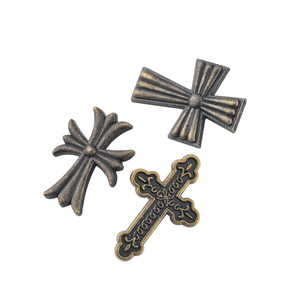 Antique Zinc Alloy Durable Novelty Shape Cross Drawer Handles Traditional Decorative Furniture Knobs Single Hole Design - Product Image 5