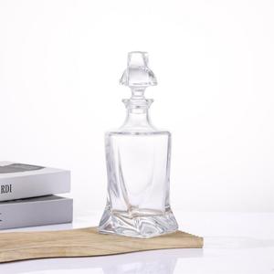 Customized Transparent <strong>Special</strong> Shaped Empty Bottle, Suitable for Brandy, <strong>Gin</strong>, Rum, Vodka, Tequila, with Glass Stopper - Product Image 5