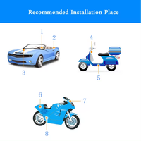 Coches ocultos en tiempo real micro rastreador localizador automático vehículo inteligente mini Dispositivo de coche seguimiento gps tracker CA003