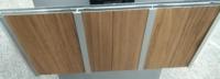 Panel compuesto de aluminio con revestimiento de PVDF gris oscuro de 3/4mm, hoja Acp/ACM para decoración de paredes
