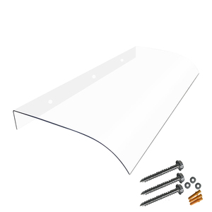Tettoia in <span class=keywords><strong>Policarbonato</strong></span> <span class=keywords><strong>Trasparente</strong></span> Moderna e Resistente, Leggera e Impermeabile, con Staffe Invisibili, Lastre Ondulate YUEYOU - Product Image 4