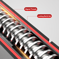 Barre de traction horizontale robuste et réglable en acier au carbone 105-150 cm, antidérapante, en EVA écologique, pour usage domestique et OEM