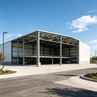 Garage in acciaio a struttura singola personalizzato per camion, rimorchi e veicoli pesanti: ideale per parcheggio di veicoli di grandi dimensioni