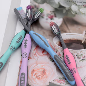 Cepillo de Dientes de <span class=keywords><strong>Rugby</strong></span> de Venta Directa de Fábrica, Color Personalizado, Cerdas Suaves, Plástico de Alta Calidad, Limpieza Profunda, Uso Doméstico, Fabricante - Product Image 5
