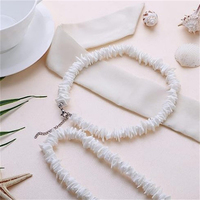 Mode en gros nouveau blanc coquille bijoux hommes coquillage été plage surfeur collier hawaïen pour hommes femmes