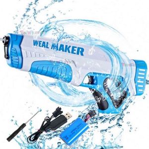 Pistola de Agua Automática Recargable para Niños, Juguete Eléctrico para el Verano, Potente Chorro de Agua, Producto en Oferta - Product Image 1