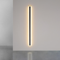 Luces LED de Pared de Aluminio Modernas y Minimalistas, Adecuadas para Dormitorio, Pasillo, Pared de Fondo Larga, Iluminación Ambiental