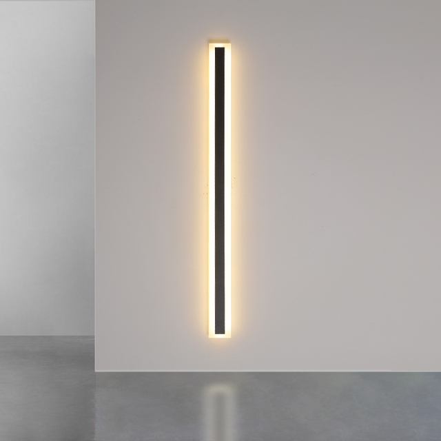 Suitable for Bedroom Corridor Long Strip Background Wall Ambient Lights Modern Minimalist LED Aluminum Wall Lights