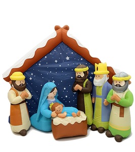 Presepe Gonfiabile Natalizio da 6,5 Piedi con Luci LED, Set Natalizio Include Sacra Famiglia, Re Magi, Angelo, Pecora - Product Image 3