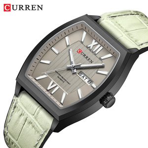 CURREN Nuovo 8478 Orologio al Quarzo da <span class=keywords><strong>Uomo</strong></span> Elegante con Calendario Luminoso Impermeabile <span class=keywords><strong>Cinturino</strong></span> in <span class=keywords><strong>Pelle</strong></span> <span class=keywords><strong>Orologi</strong></span> Retrò alla Moda per <span class=keywords><strong>Uomo</strong></span> Reloj Hombre - Product Image 2