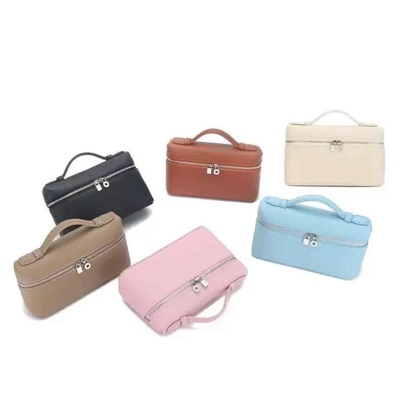 Customizable logo Luxury new Ladies Genuine leather Bags Handbag Zipper Purses Shoulder Crossbody Premium cowhide LP19 women bag