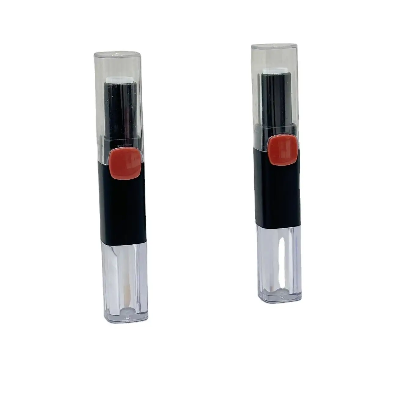 Lip Balm Ống Lip Gloss container nhãn tùy chỉnh logo rõ ràng mỹ phẩm container bút Lip Gloss ống với bàn chải