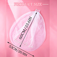 Voile de mariée avec perles brodées, coiffe de mariage pour la future mariée, cadeaux pour enterrement de vie de jeune fille et douche nuptiale, accessoire photo