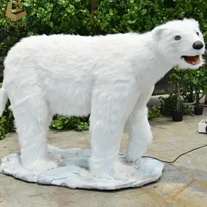 SGAI32 Amusement park animatronic polar bear realistic animal model for zoo