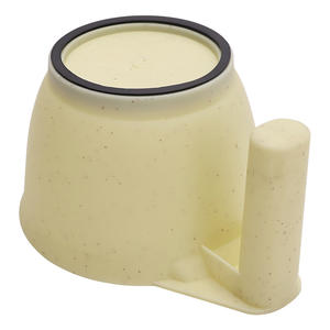 Bol à teinture pour cheveux en paille de blé écologique en gros, base en caoutchouc antidérapante, 320 ml, grand gobelet de mélange, logo personnalisé - Product Image 5