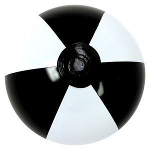 1m Aufblasbarer Strandball Kundenspezifischer Großer Plastik Schwarz-Weißer Strandball Mit Individuellen Farben - Product Image 5