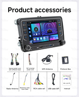 BQCC 7 "pemutar mobil Android Octa Radio Carplay GPS DSP 4G Radio otomatis untuk Volkswagen CC Passat B7 Polo Golf 5 6 Jetta Mk5 Mk6